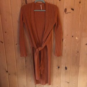 Ribby rib duster cardigan